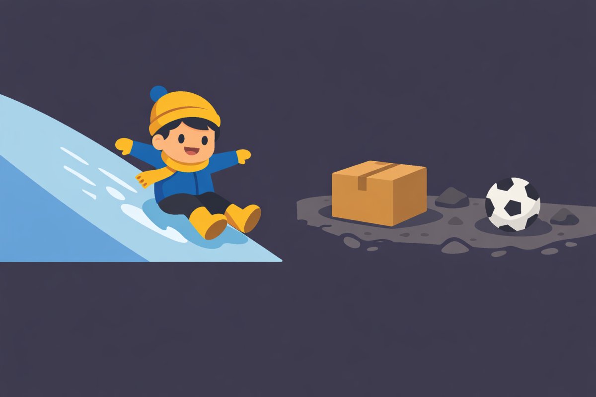 لماذا تنزلق بعض الأشياء على الأرض؟