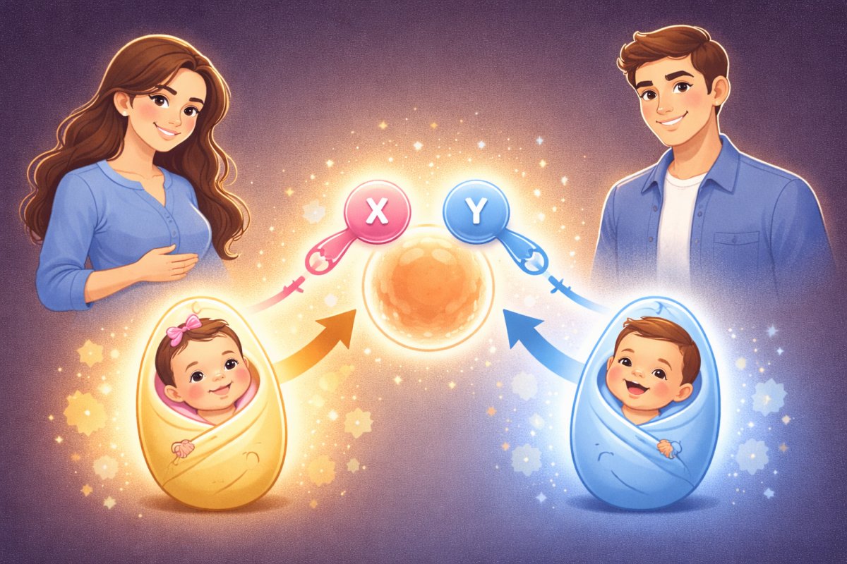 من يقرر جنس المولود الام ام الاب؟