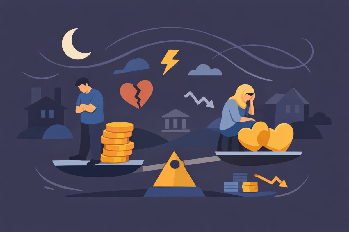 الضغوط المالية وتأثيرها على العلاقات الزوجية في السعودية