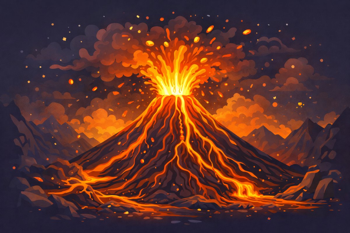 كيف يثور البركان؟ حكاية نارية من أعماق الأرض