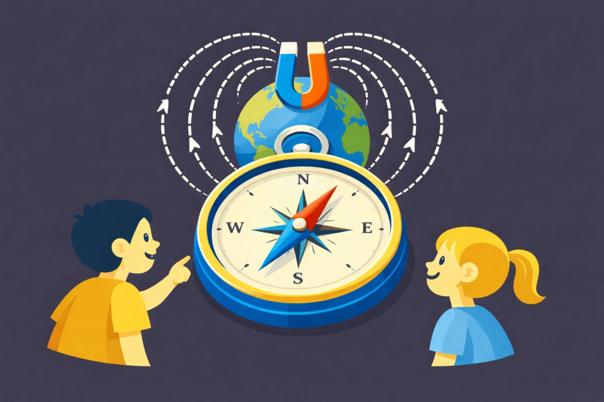 كيف تعمل البوصلة وتحدد الاتجاهات؟