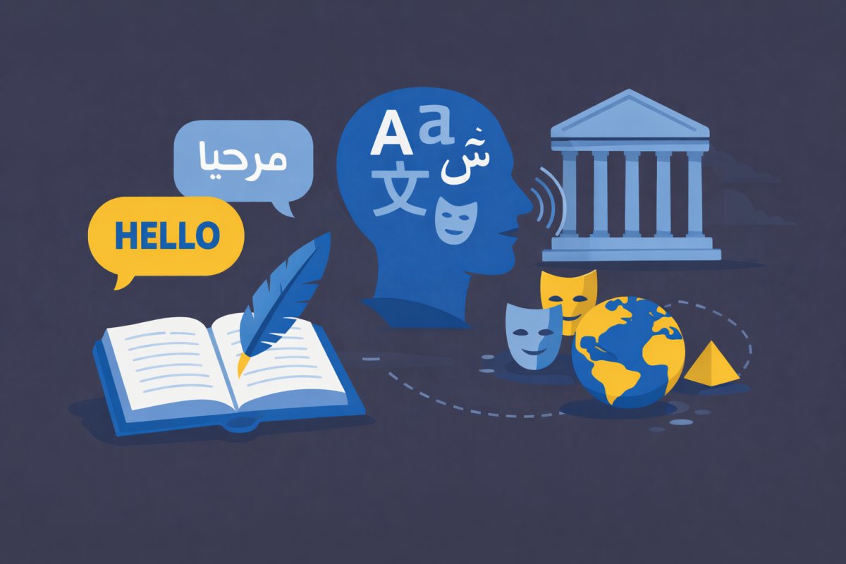 اللغة والأدب والثقافة: مثلث الهوية الإنسانية وبناء الوعي الحضاري