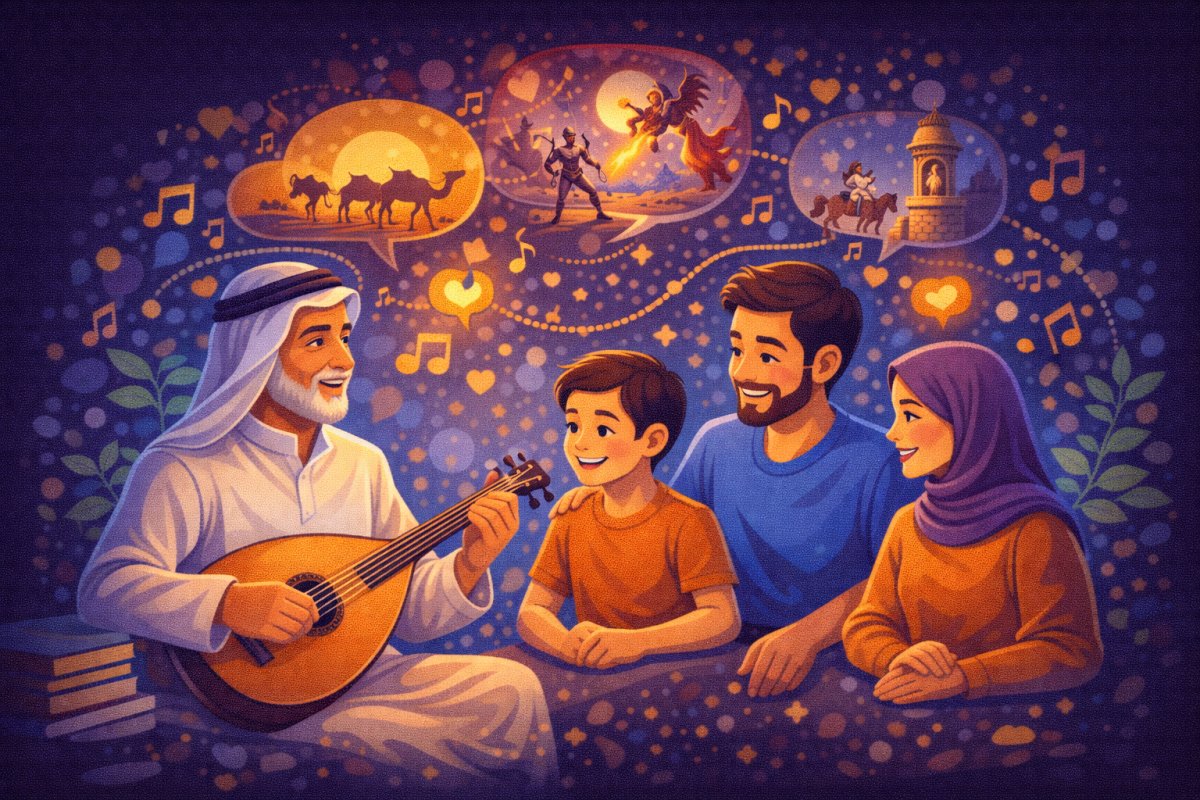 الأغاني الشعبية وتأثيرها على الحكايات العائلية المشتركة