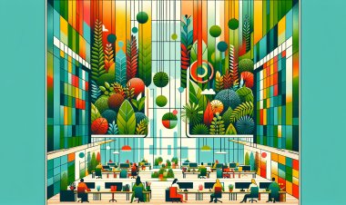 الحدائق العمودية في المكاتب لتعزيز الإبداع البحثي