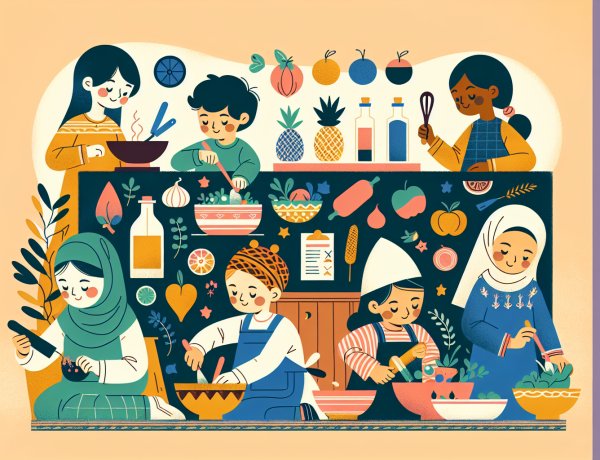 تأثير الطبخ مع الألوان الطبيعية على التعلم الحسي للأطفال